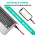 USB Lightning Charging Cable 3M Pack of 3 Braided iPhone Charger Cable Heavy Duty Quick Charger Long Lead - TradeNRG UK